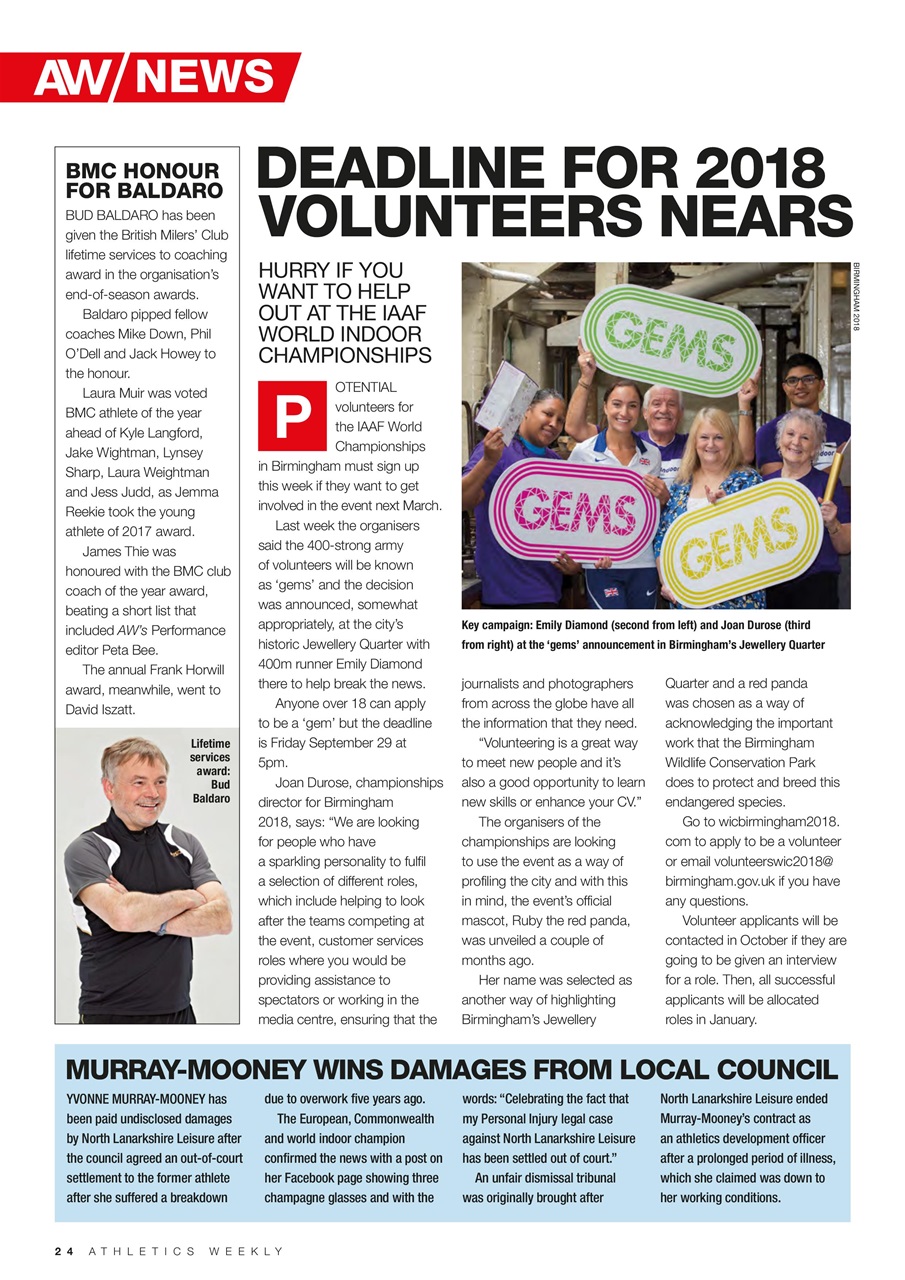 AW – Athletics Weekly Magazine Preview Pages