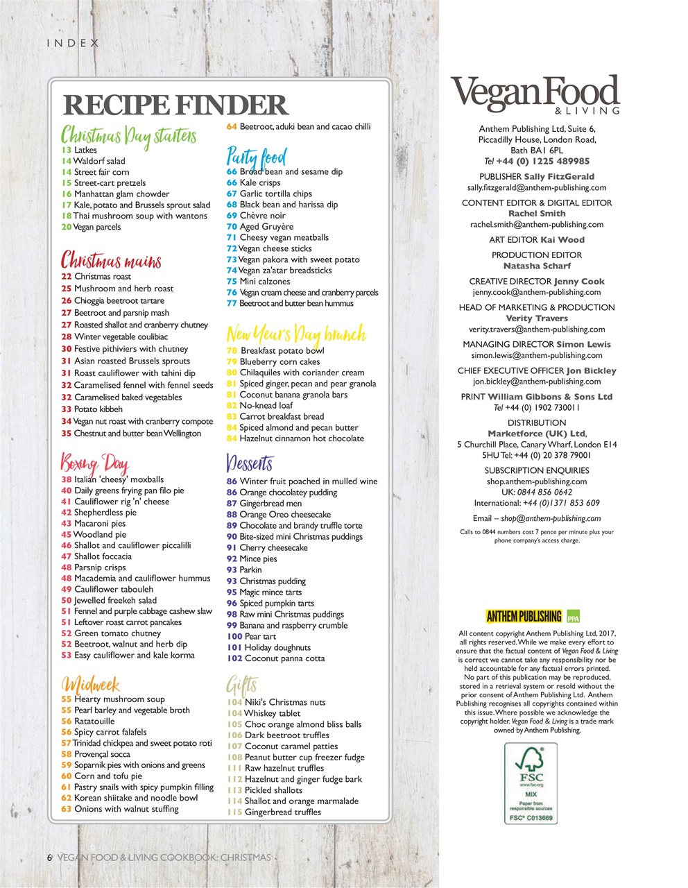 Vegan Food & Living Magazine Preview Pages