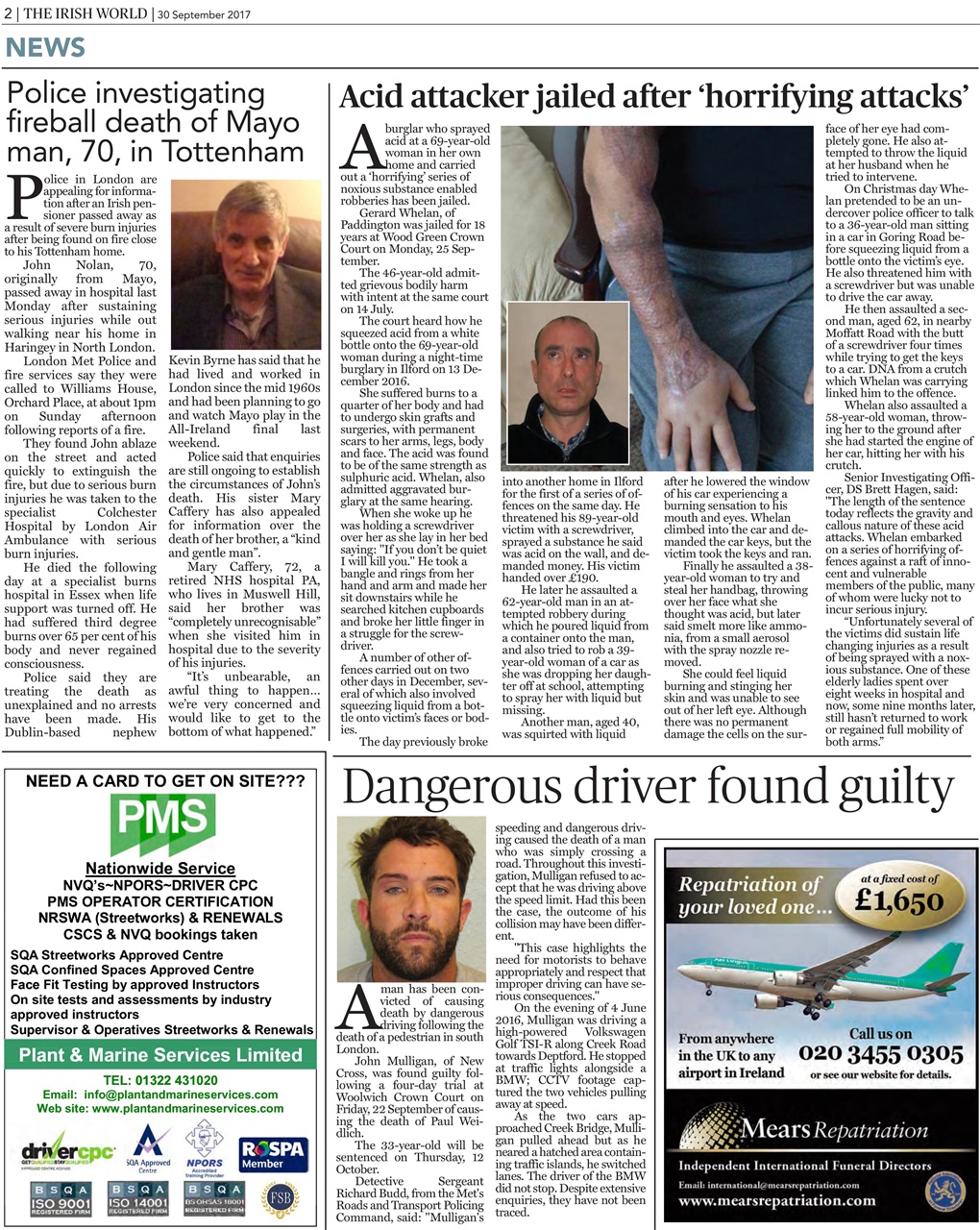 Irish World Preview Pages