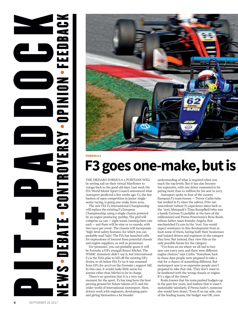 Autosport Preview Pages