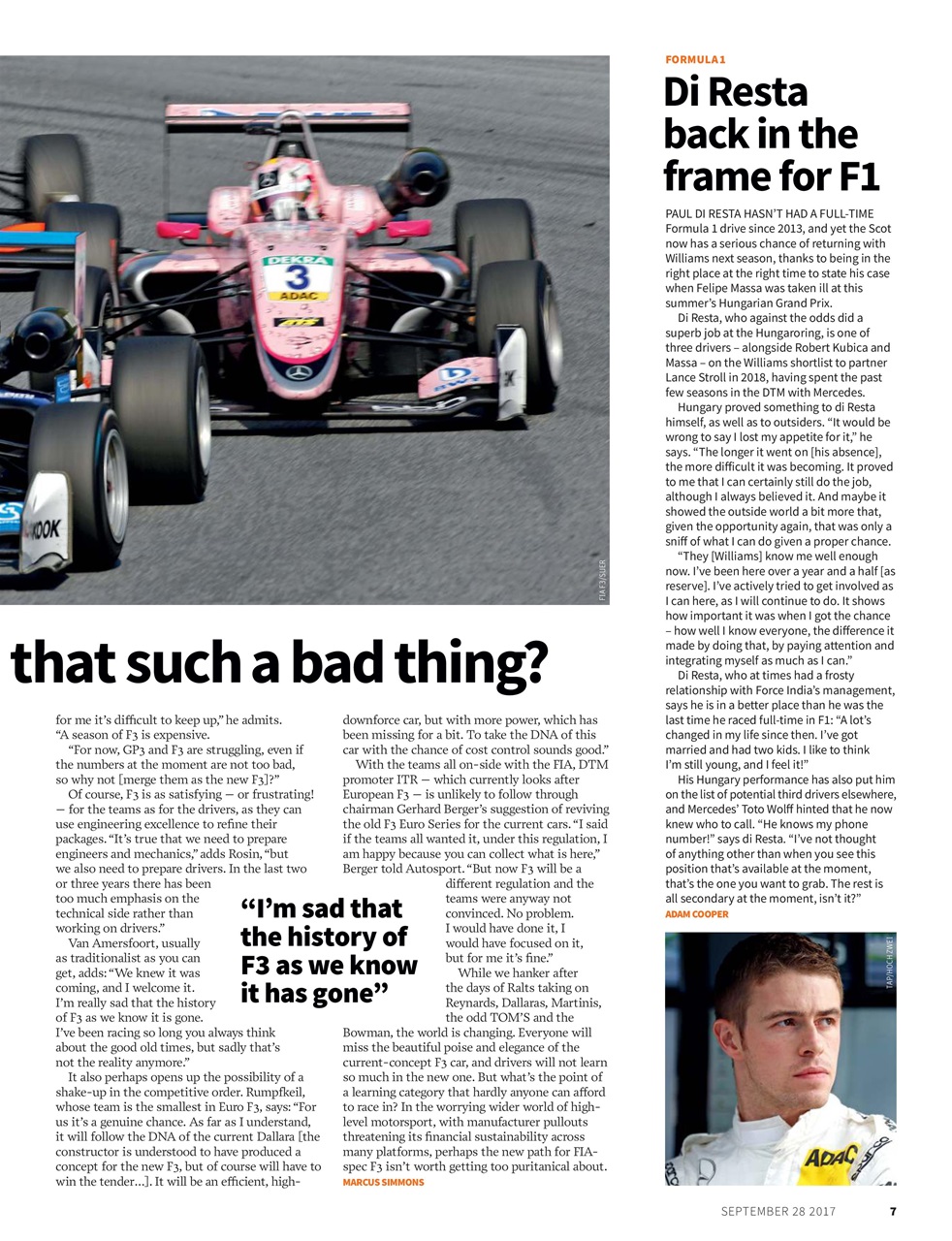 Autosport Preview Pages