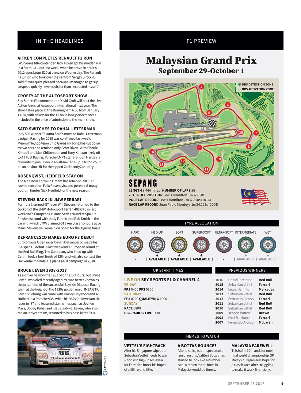 Autosport Preview Pages