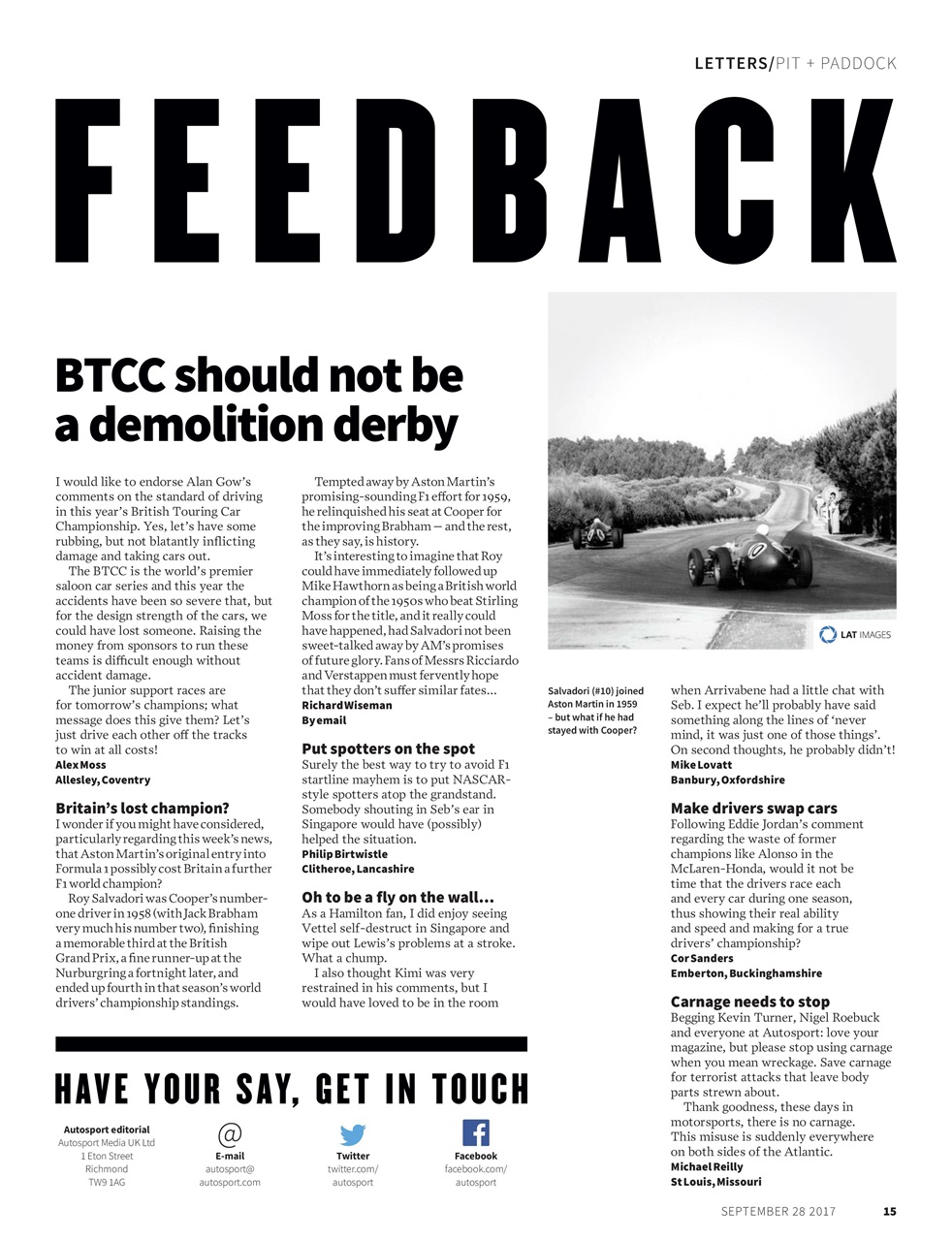 Autosport Preview Pages