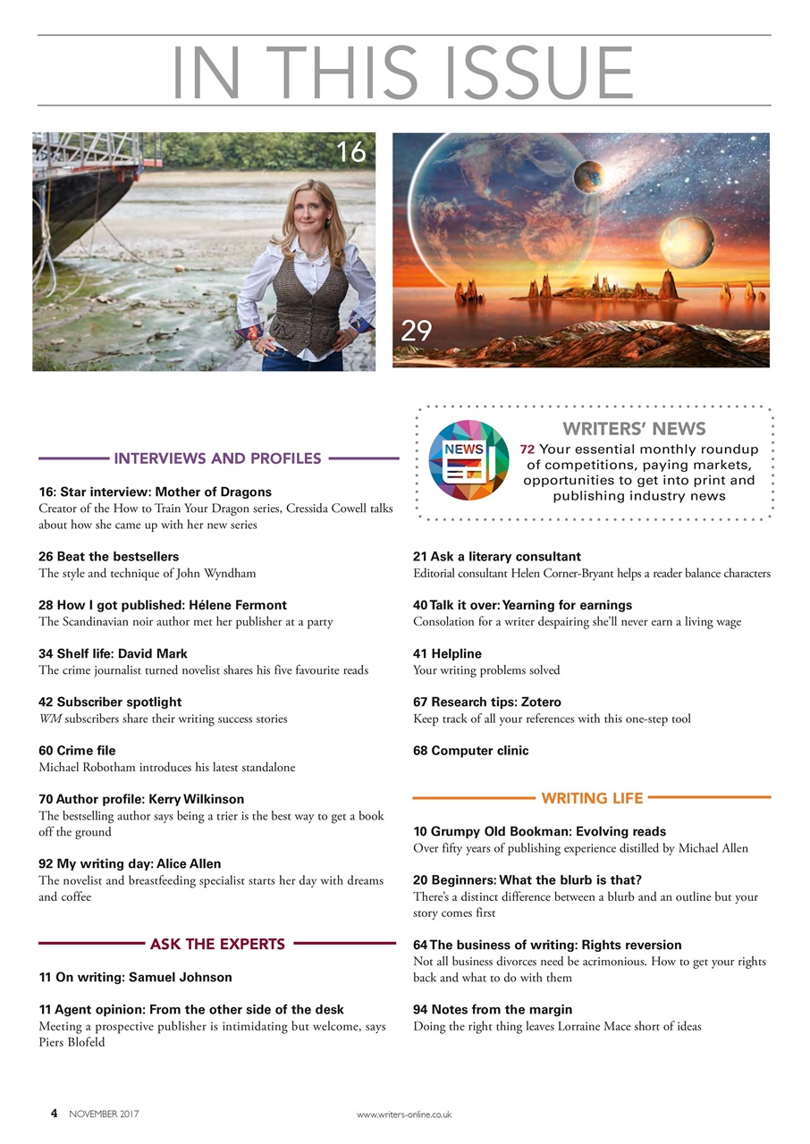 Writing Magazine Preview Pages