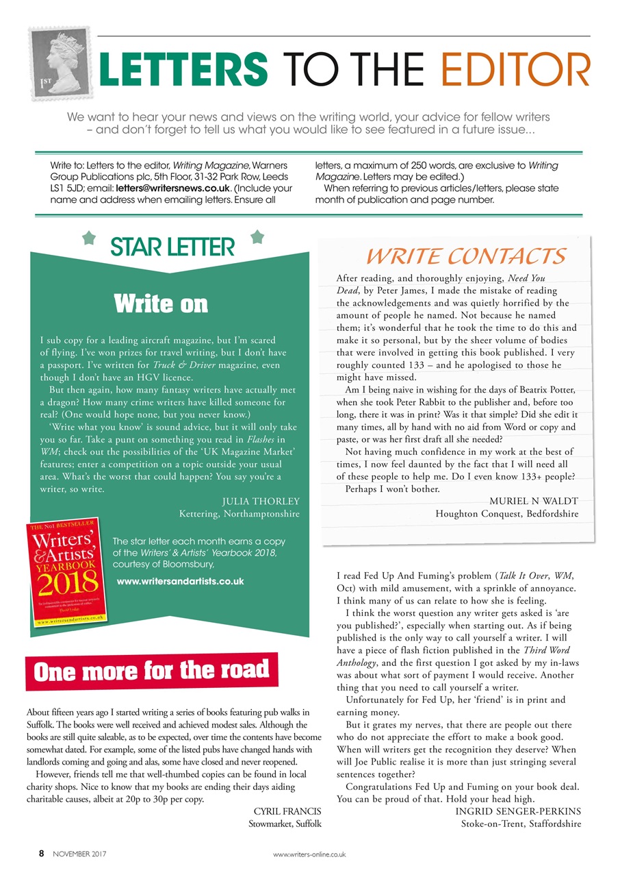 Writing Magazine Preview Pages