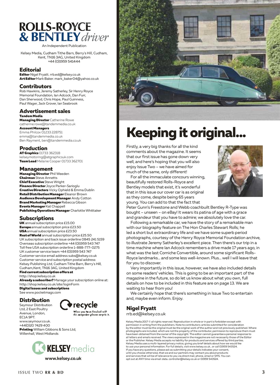 Rolls-Royce & Bentley Driver Preview Pages