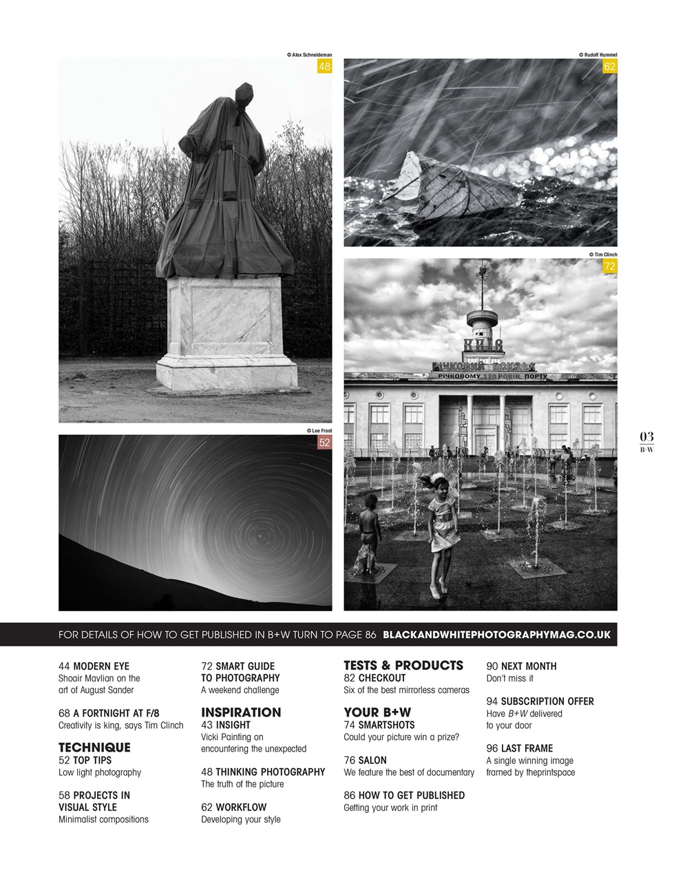 Black+White Photography Preview Pages