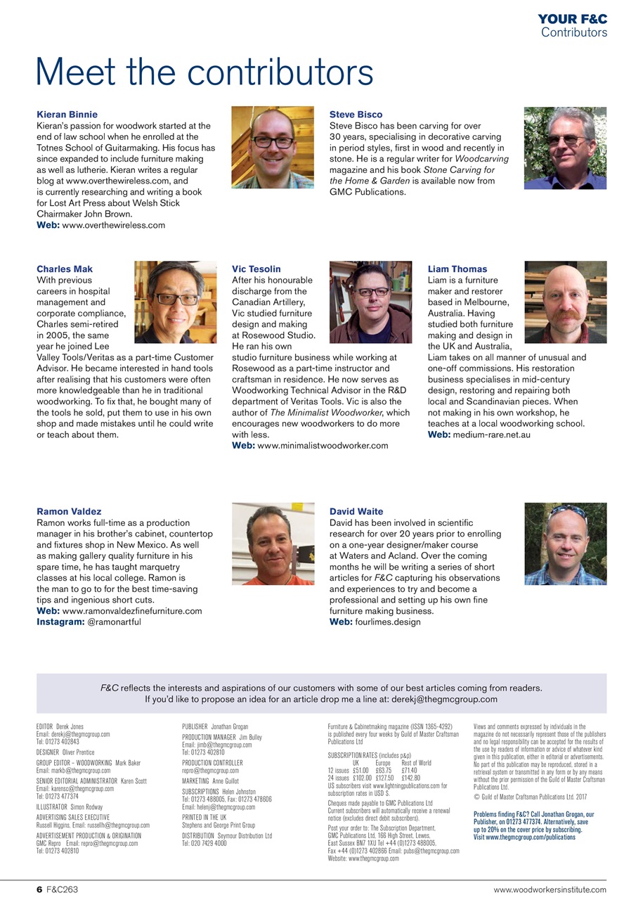 Furniture & Cabinetmaking Preview Pages