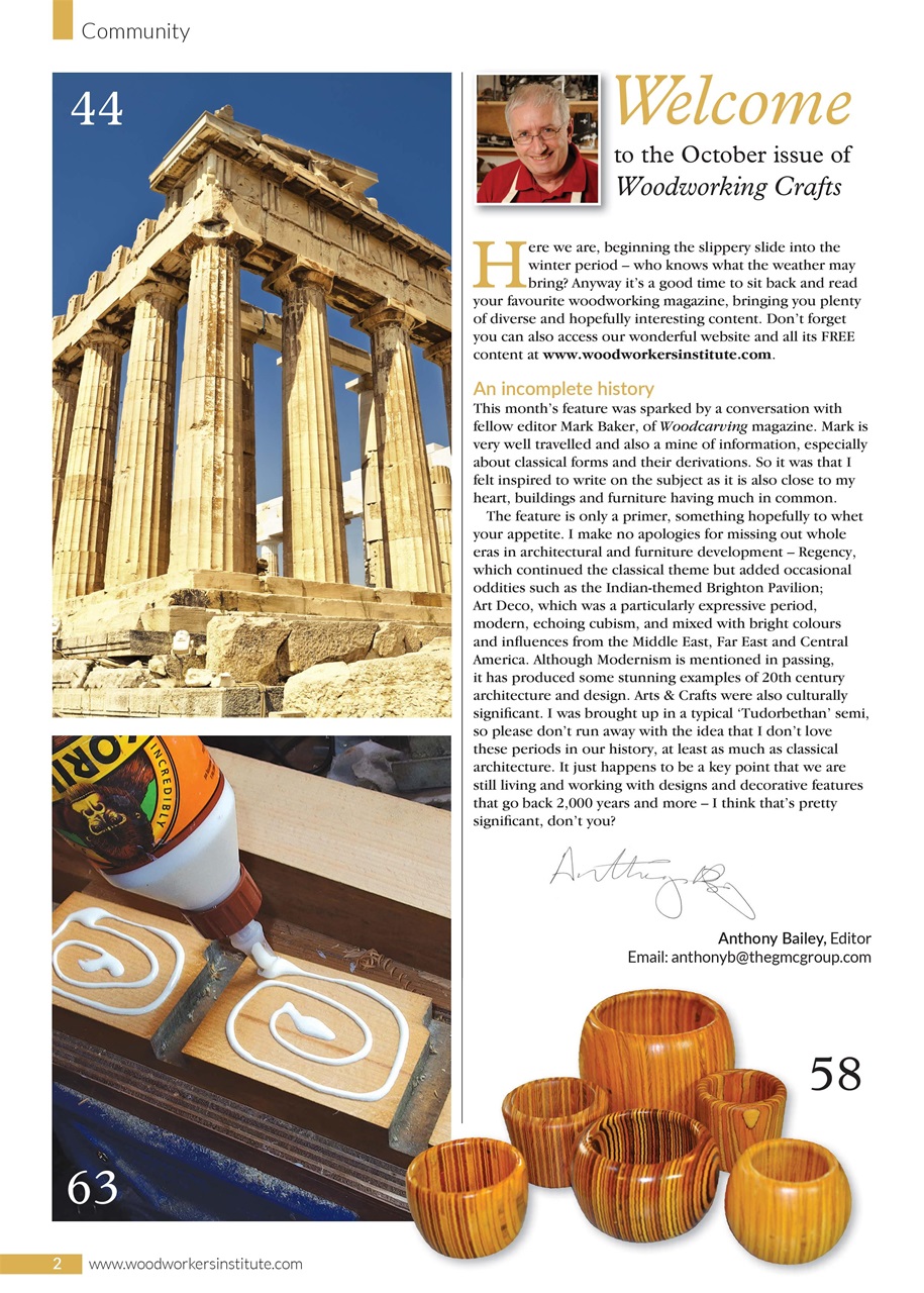 Woodworking Crafts Magazine Preview Pages