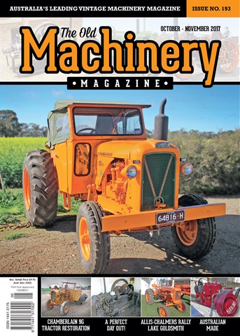 The Old Machinery Magazine issue Oct - Nov 2017