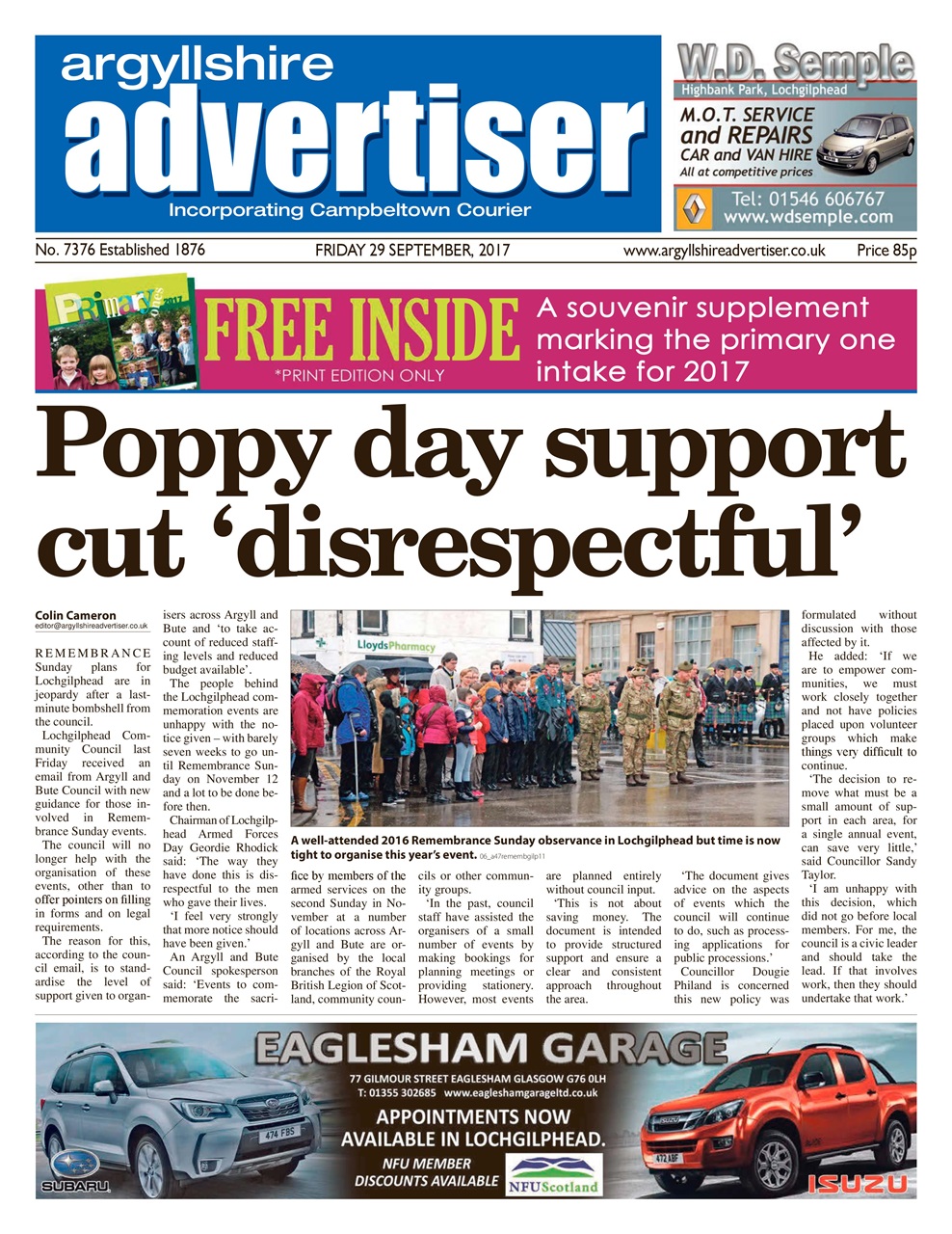 Argyllshire Advertiser Preview Pages