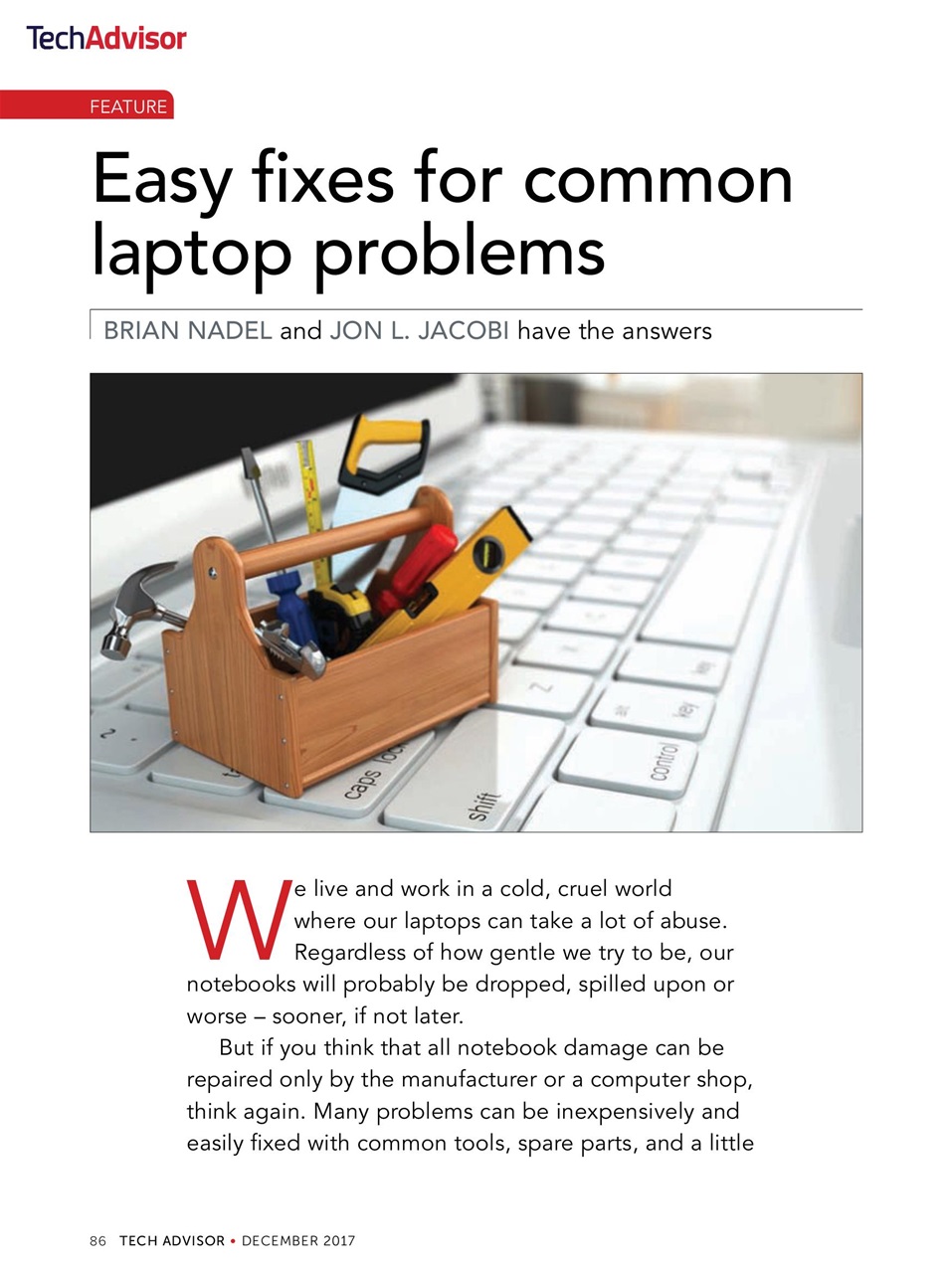 Tech Advisor Preview Pages