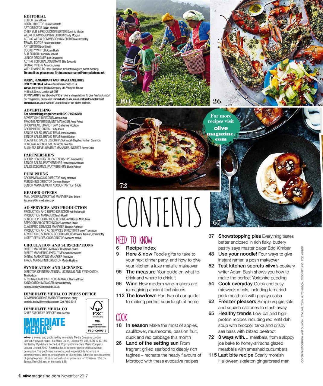 Olive Magazine Preview Pages