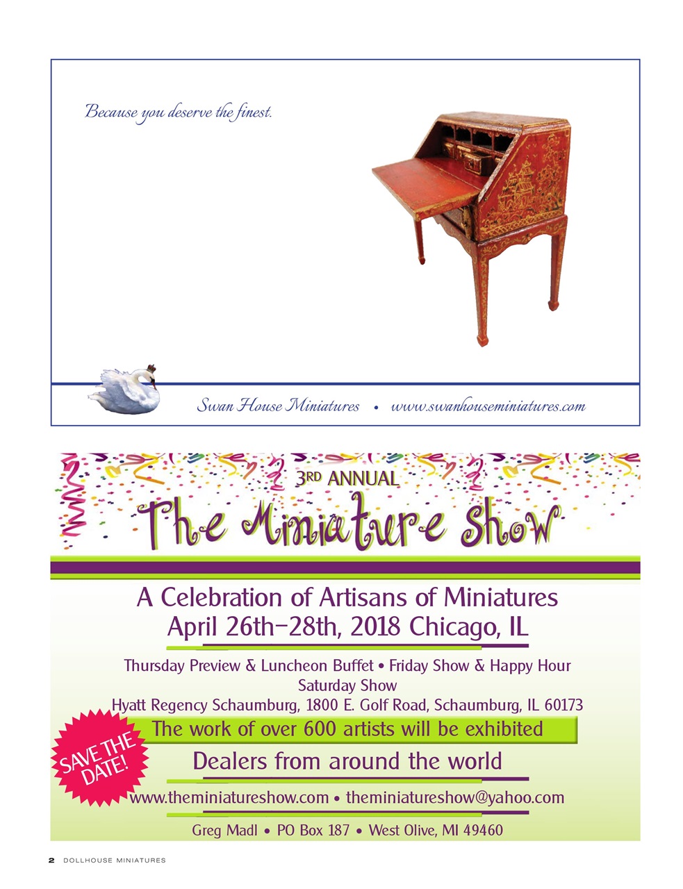 Dollhouse Miniatures Preview Pages