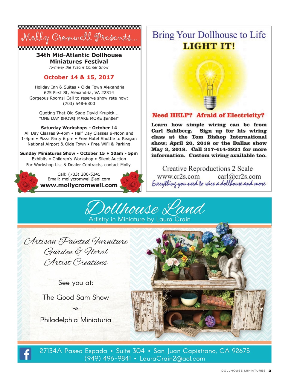 Dollhouse Miniatures Preview Pages