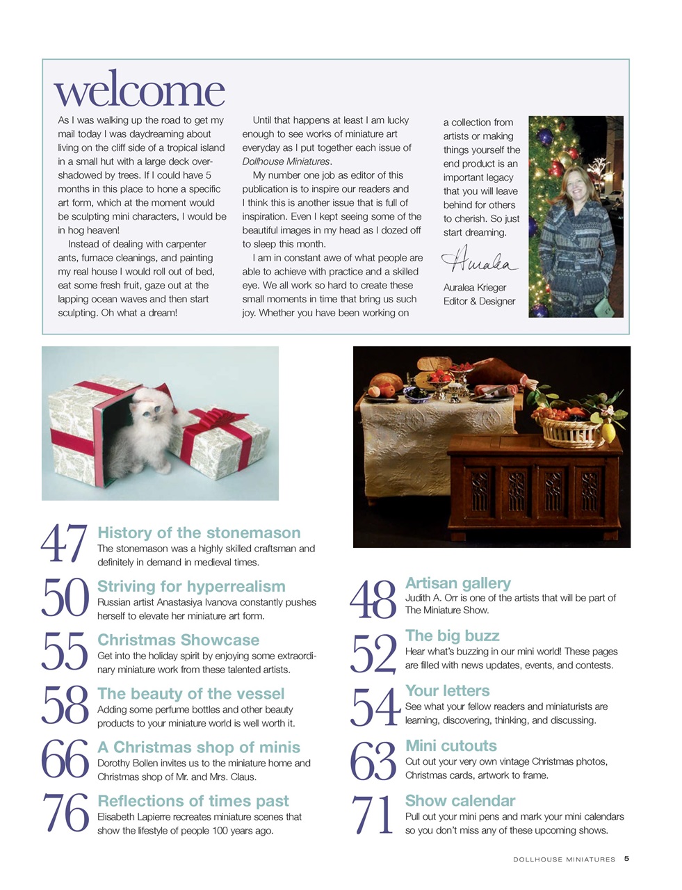 Dollhouse Miniatures Preview Pages