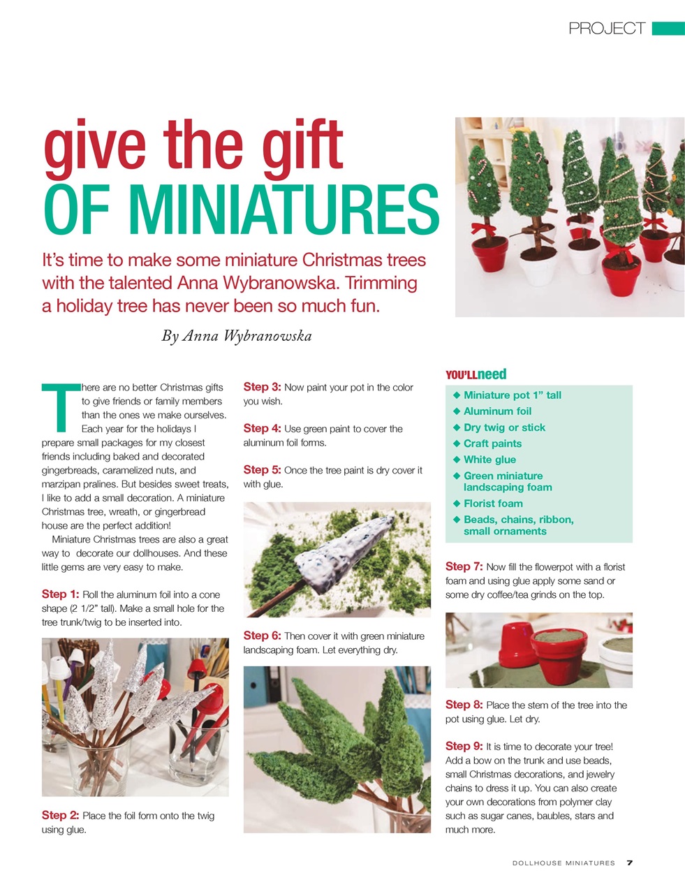 Dollhouse Miniatures Preview Pages