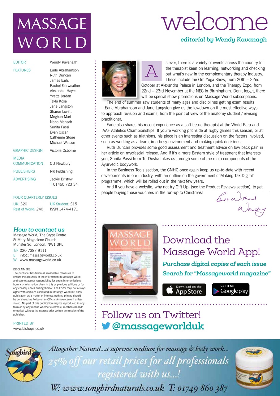 Massage World Preview Pages