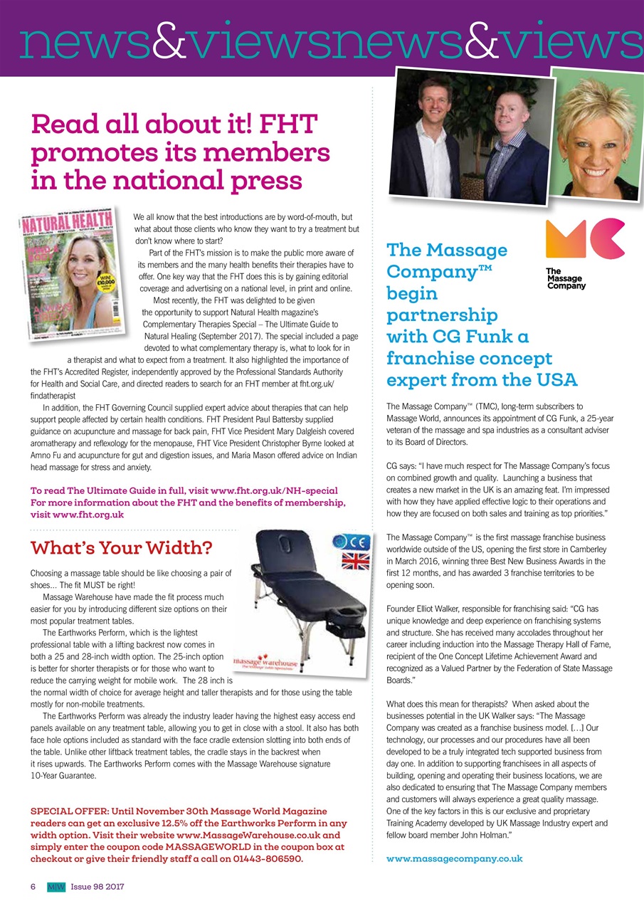 Massage World Preview Pages