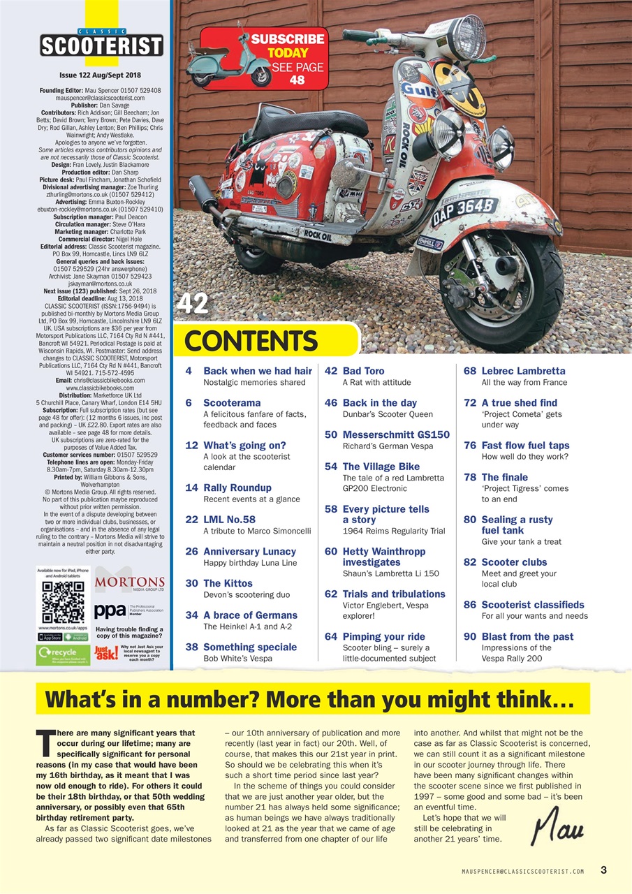 Classic Scooterist Preview Pages