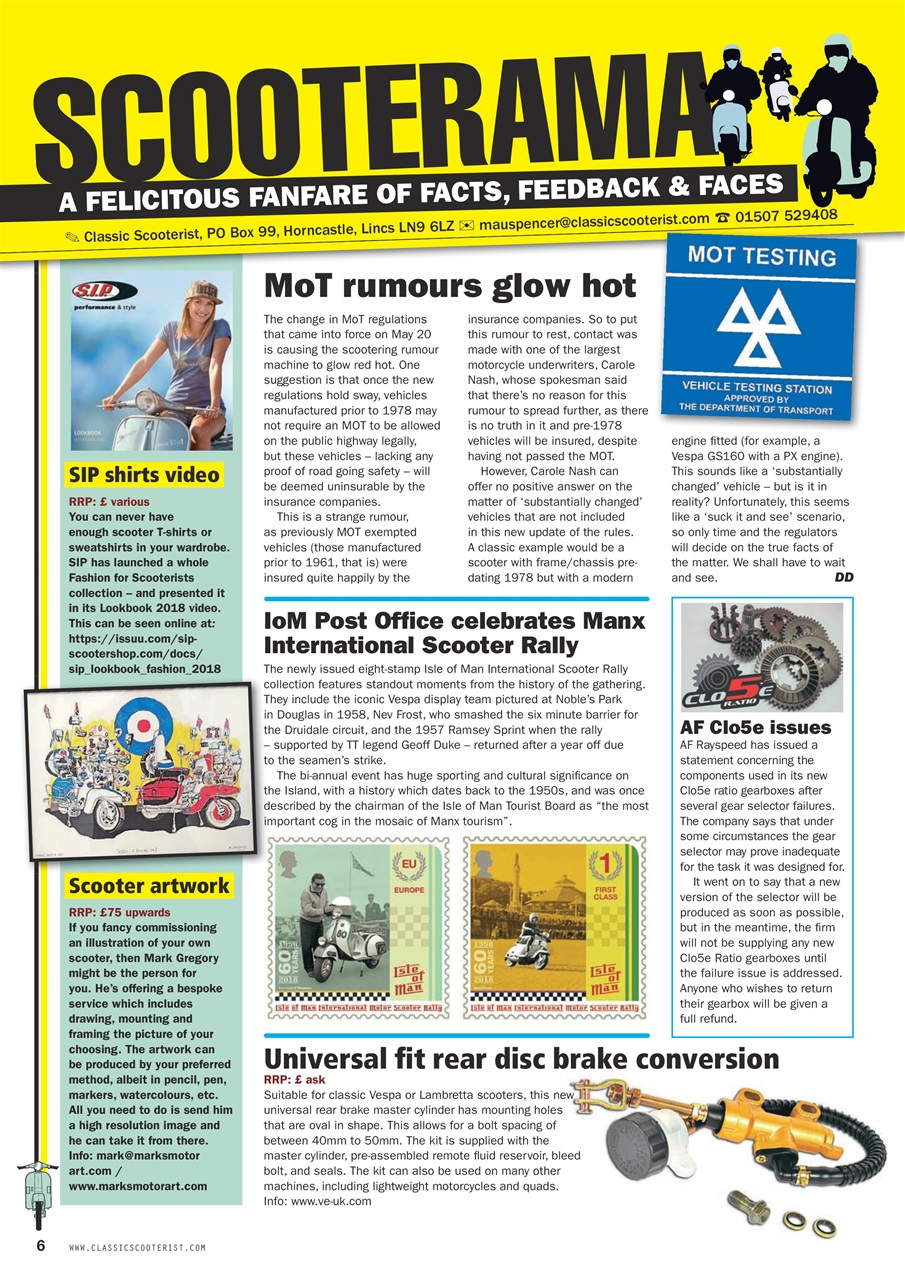 Classic Scooterist Preview Pages