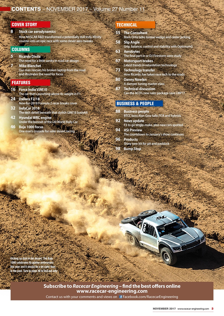 Racecar Engineering Preview Pages