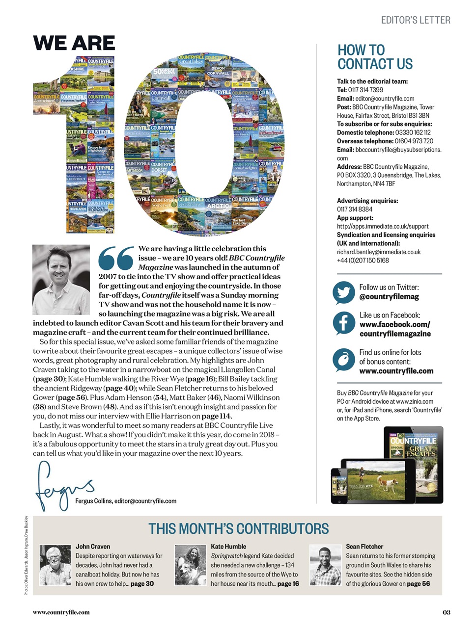 BBC Countryfile Magazine Preview Pages