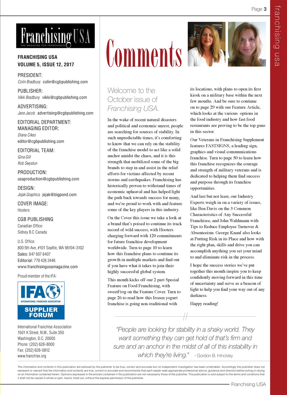 Franchising USA Preview Pages