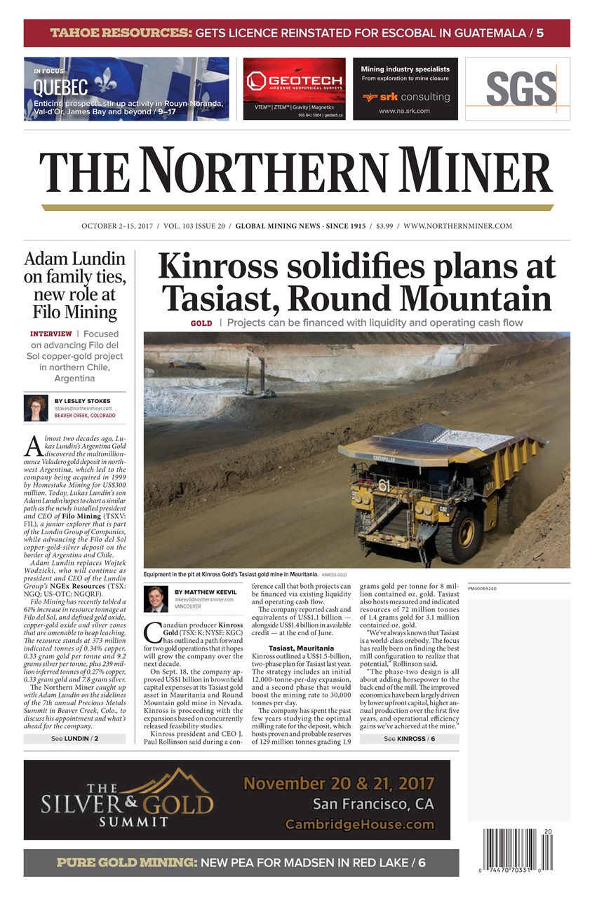 The Northern Miner Preview Pages