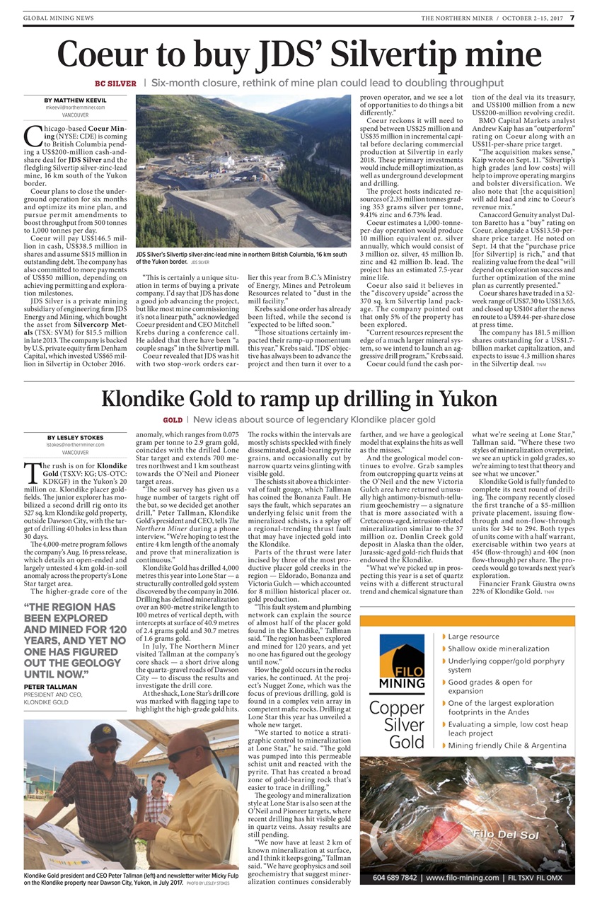 The Northern Miner Preview Pages