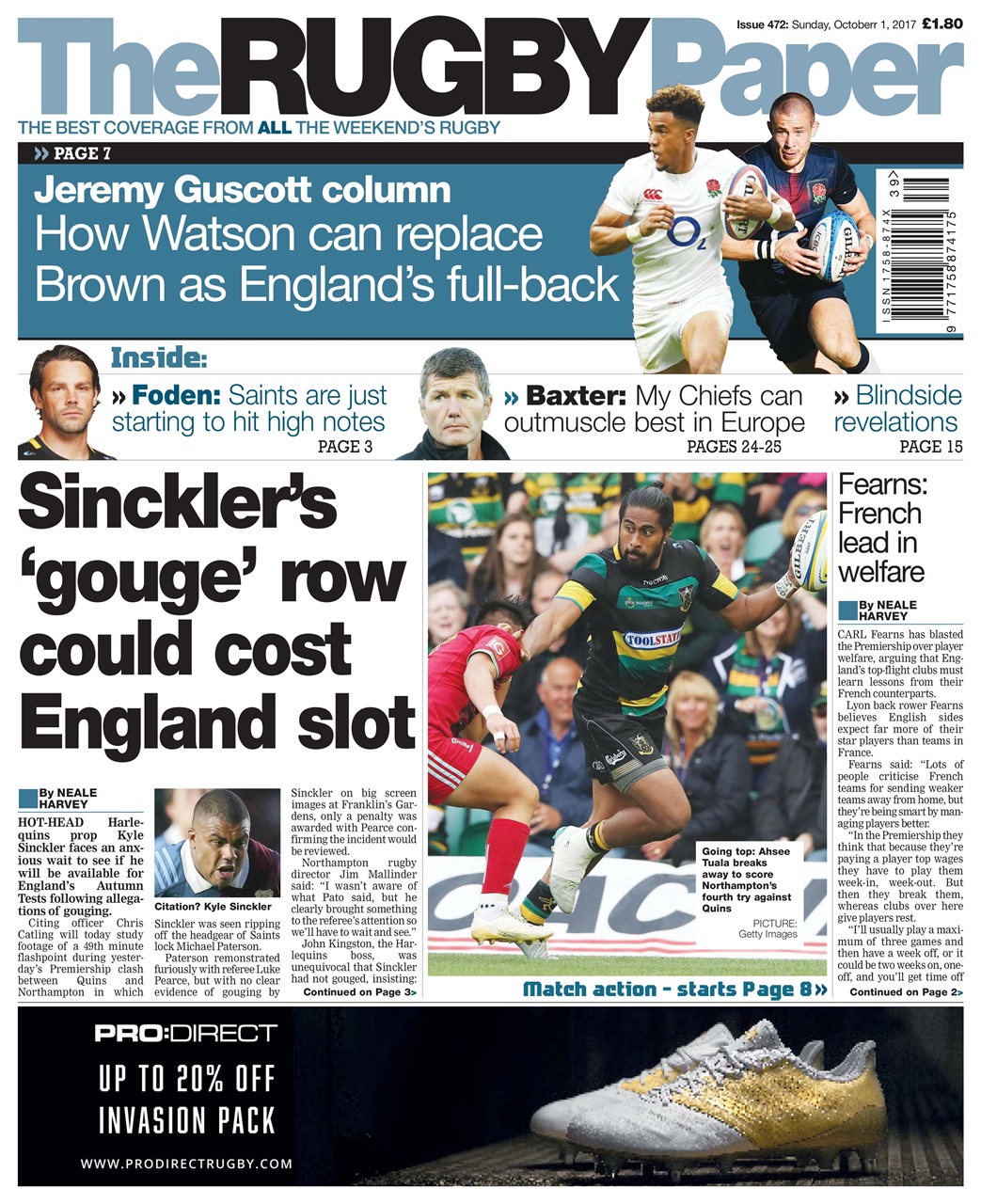 The Rugby Paper Preview Pages