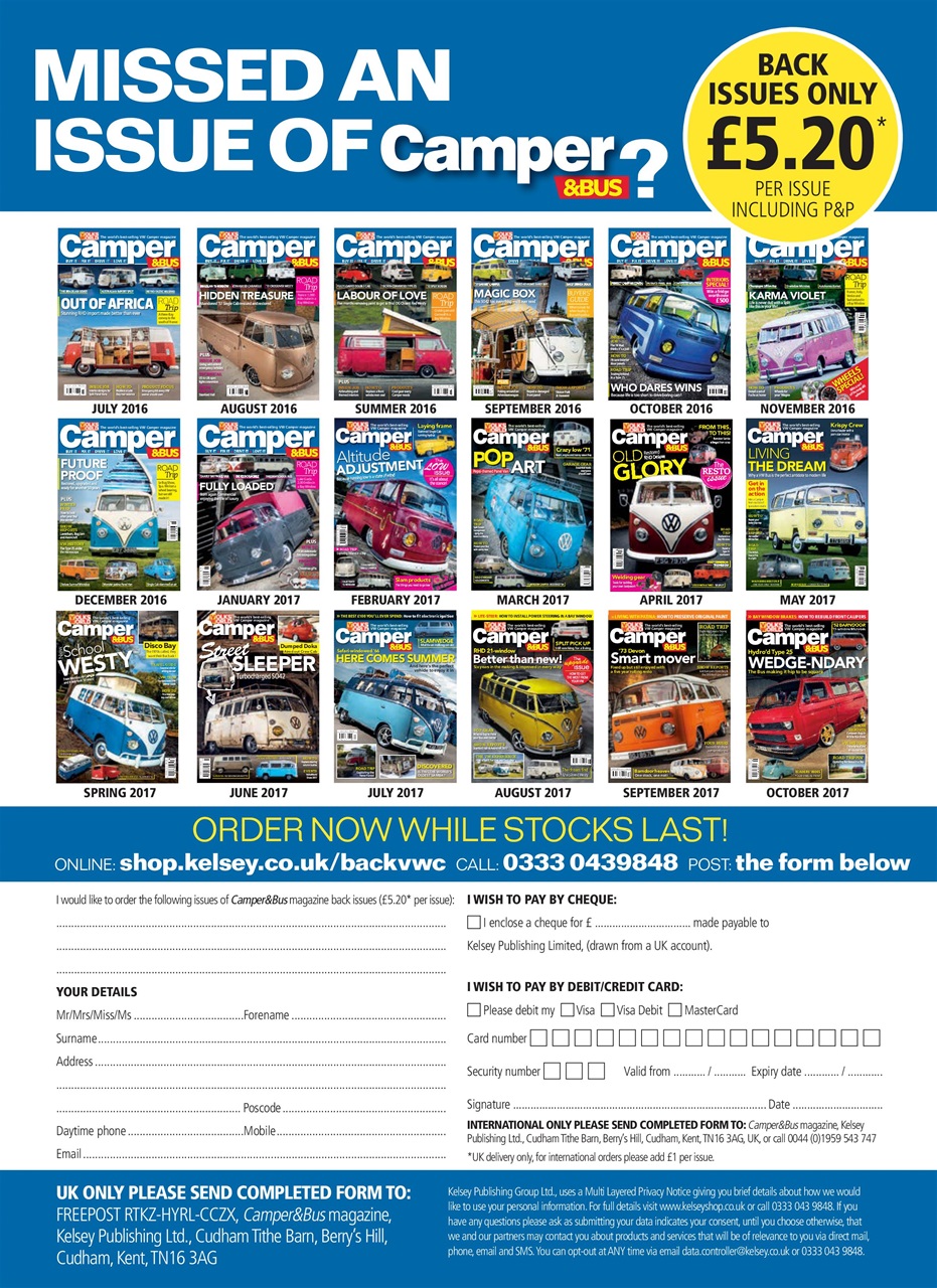 VW Camper Preview Pages