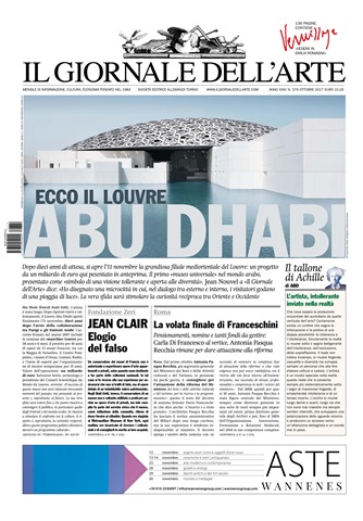 Il Giornale Dell’Arte issue ottobre