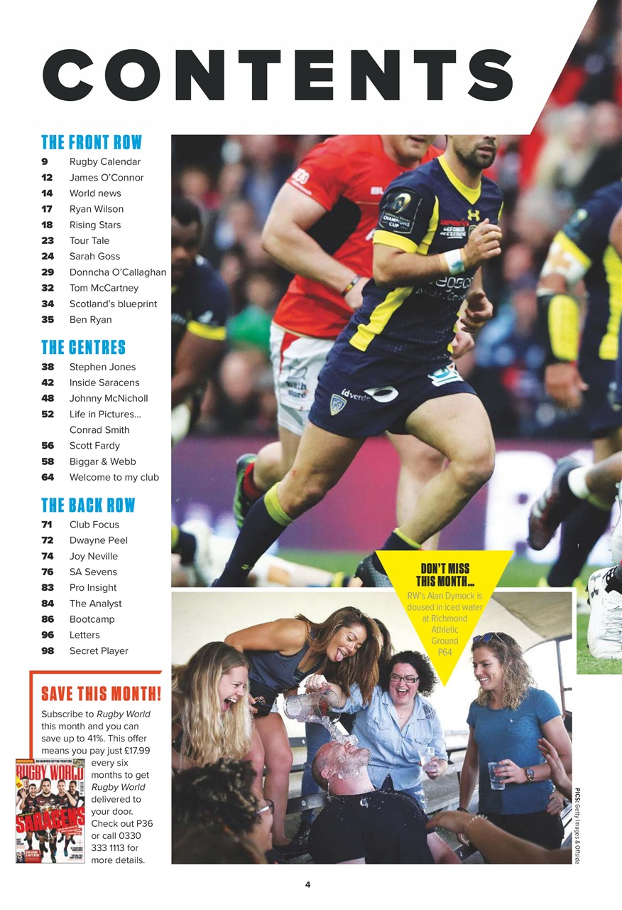 Rugby World Preview Pages