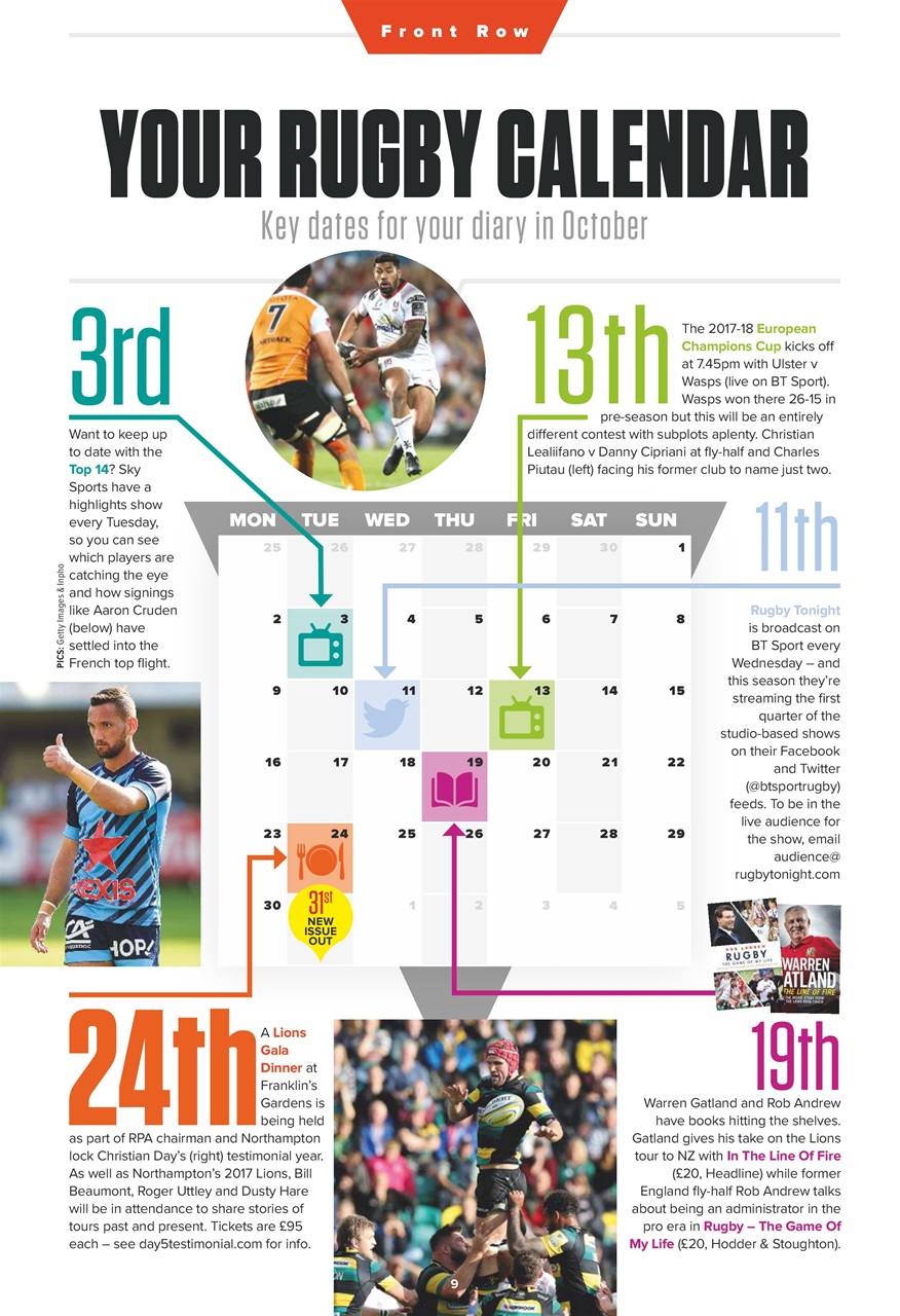 Rugby World Preview Pages