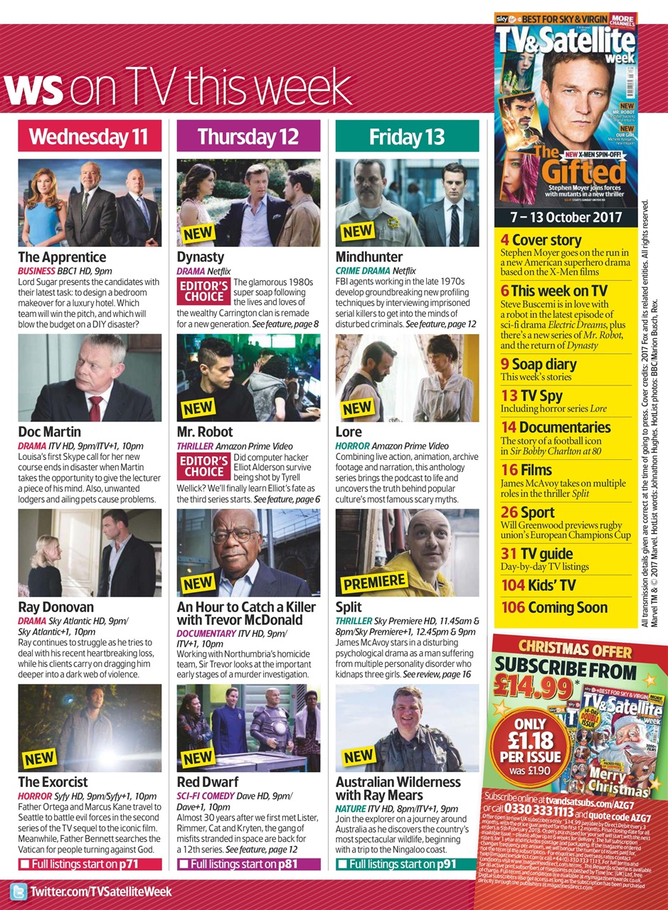 TV & Satellite Week Preview Pages