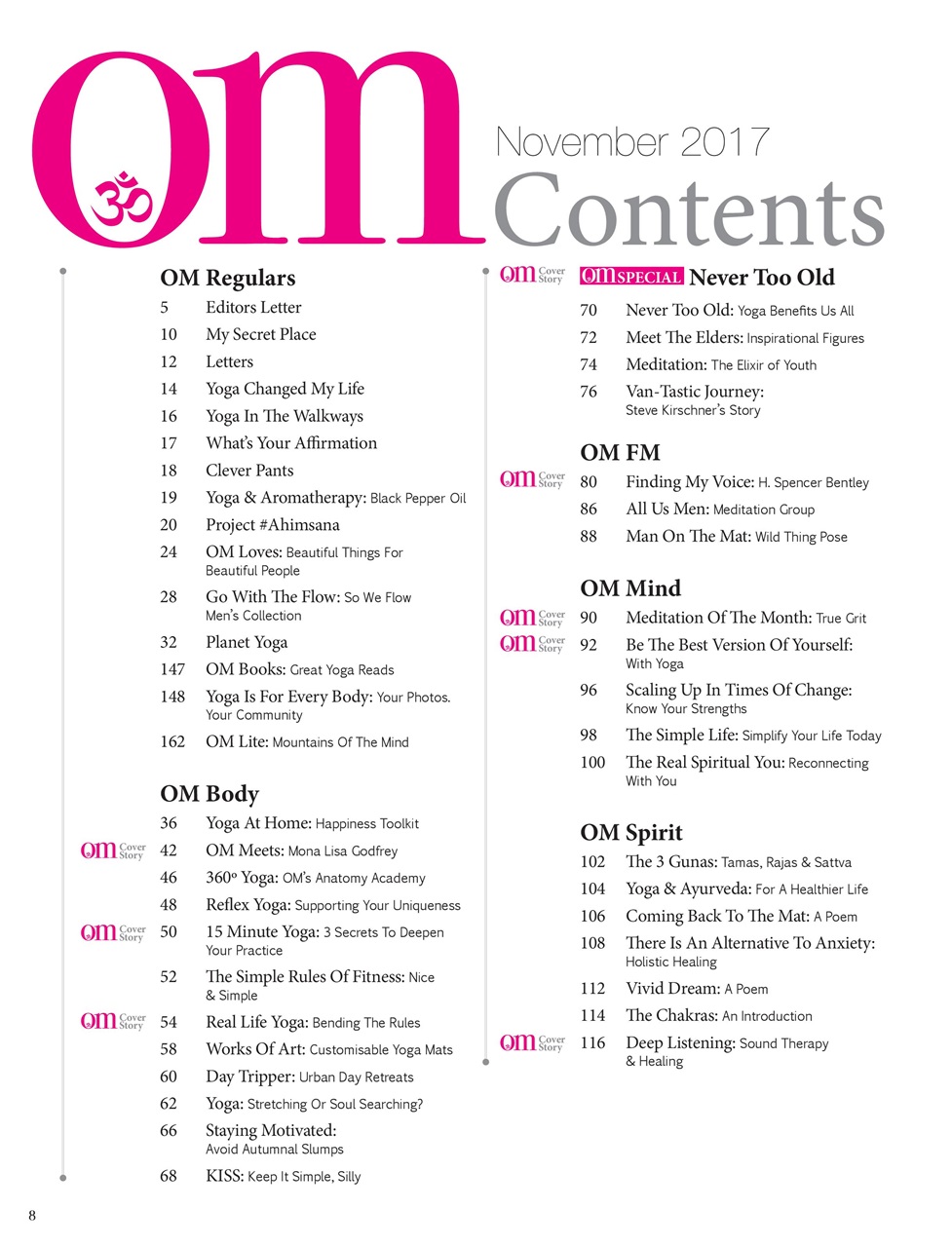 OM Yoga Magazine Preview Pages