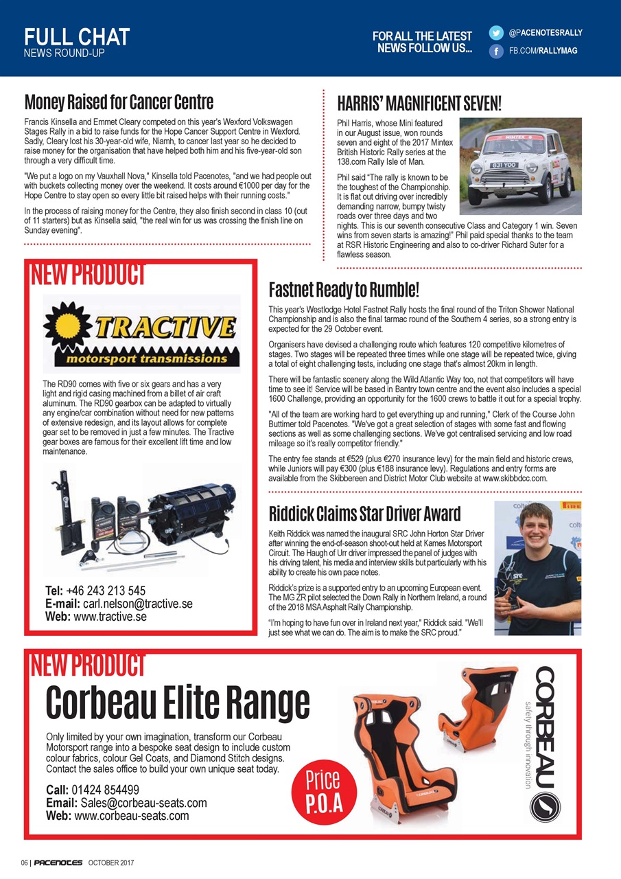 Pacenotes Rally magazine Preview Pages
