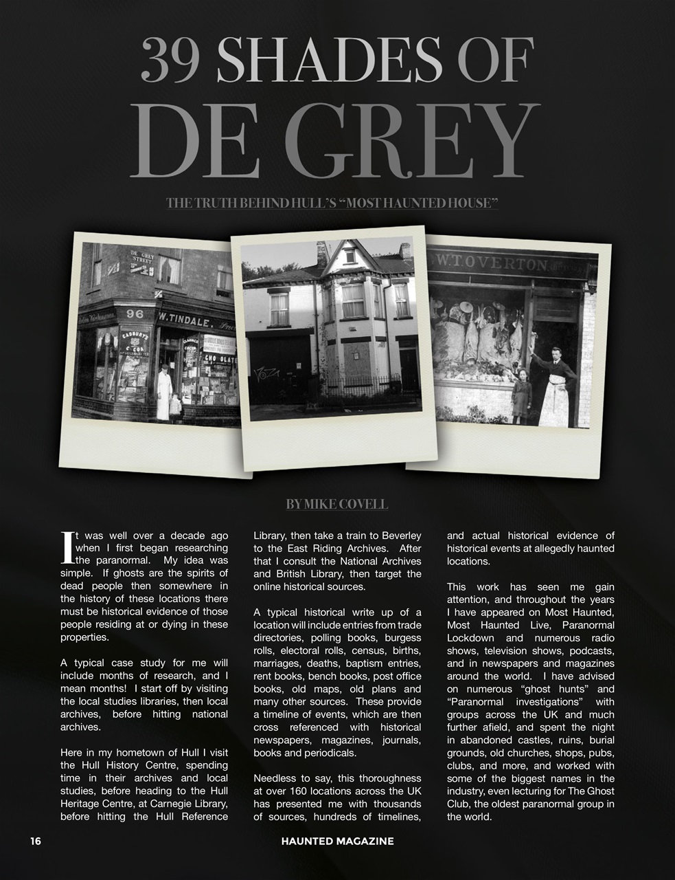 Haunted Magazine Preview Pages