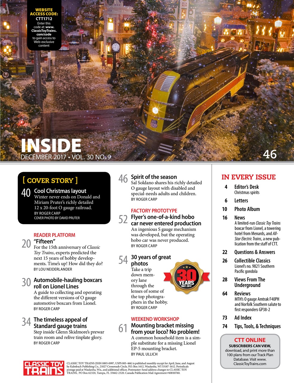 Classic Toy Trains Preview Pages