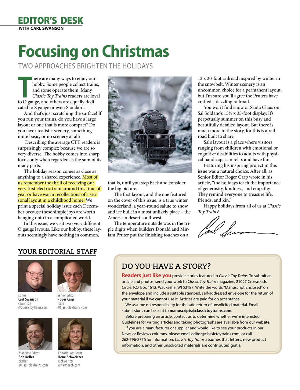 Classic Toy Trains Preview Pages