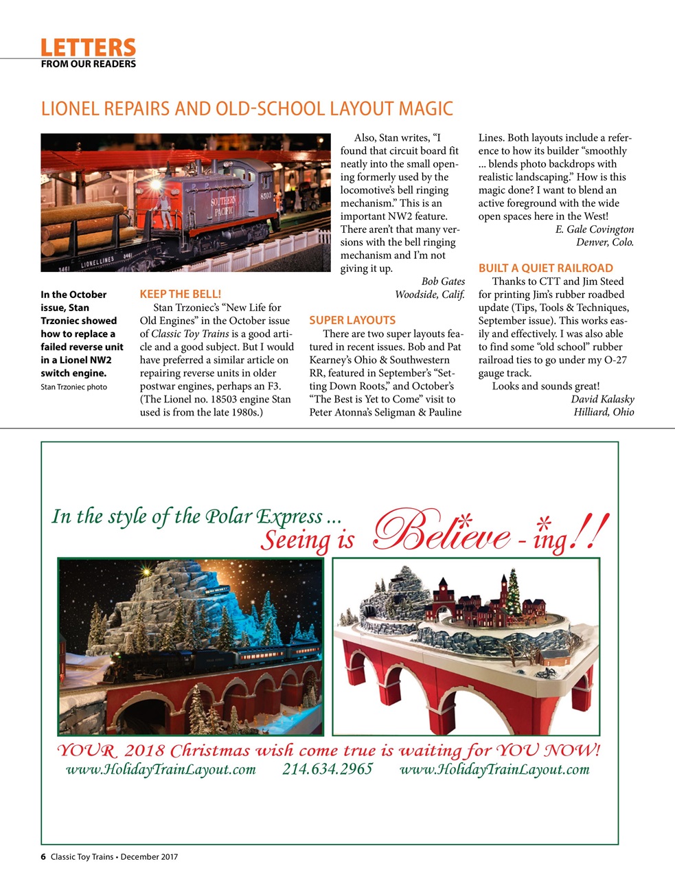 Classic Toy Trains Preview Pages
