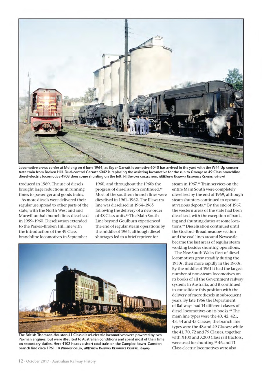 Australian Railway History Preview Pages