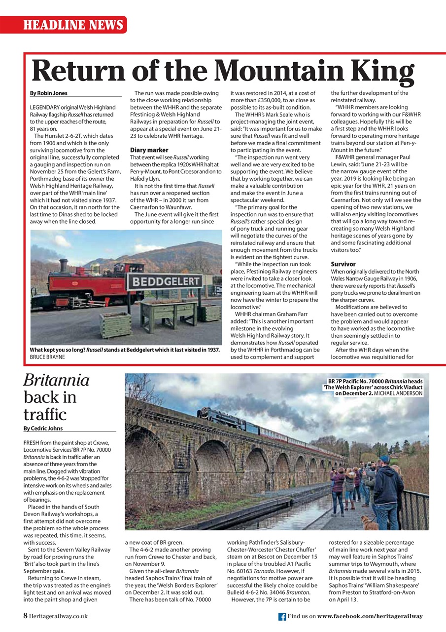 Heritage Railway Preview Pages