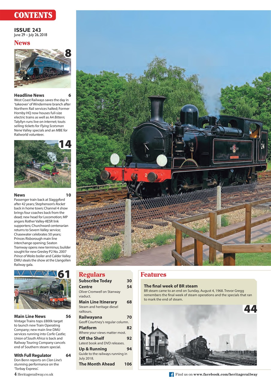 Heritage Railway Preview Pages