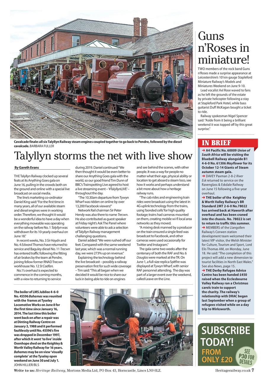 Heritage Railway Preview Pages