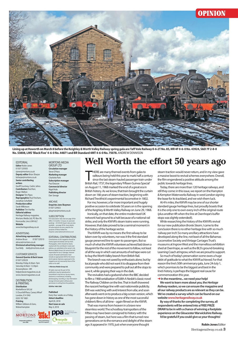 Heritage Railway Preview Pages