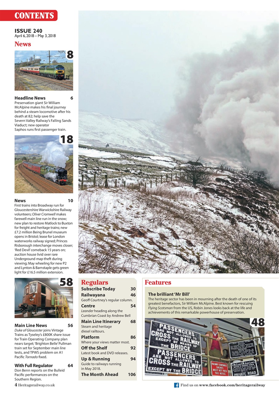 Heritage Railway Preview Pages