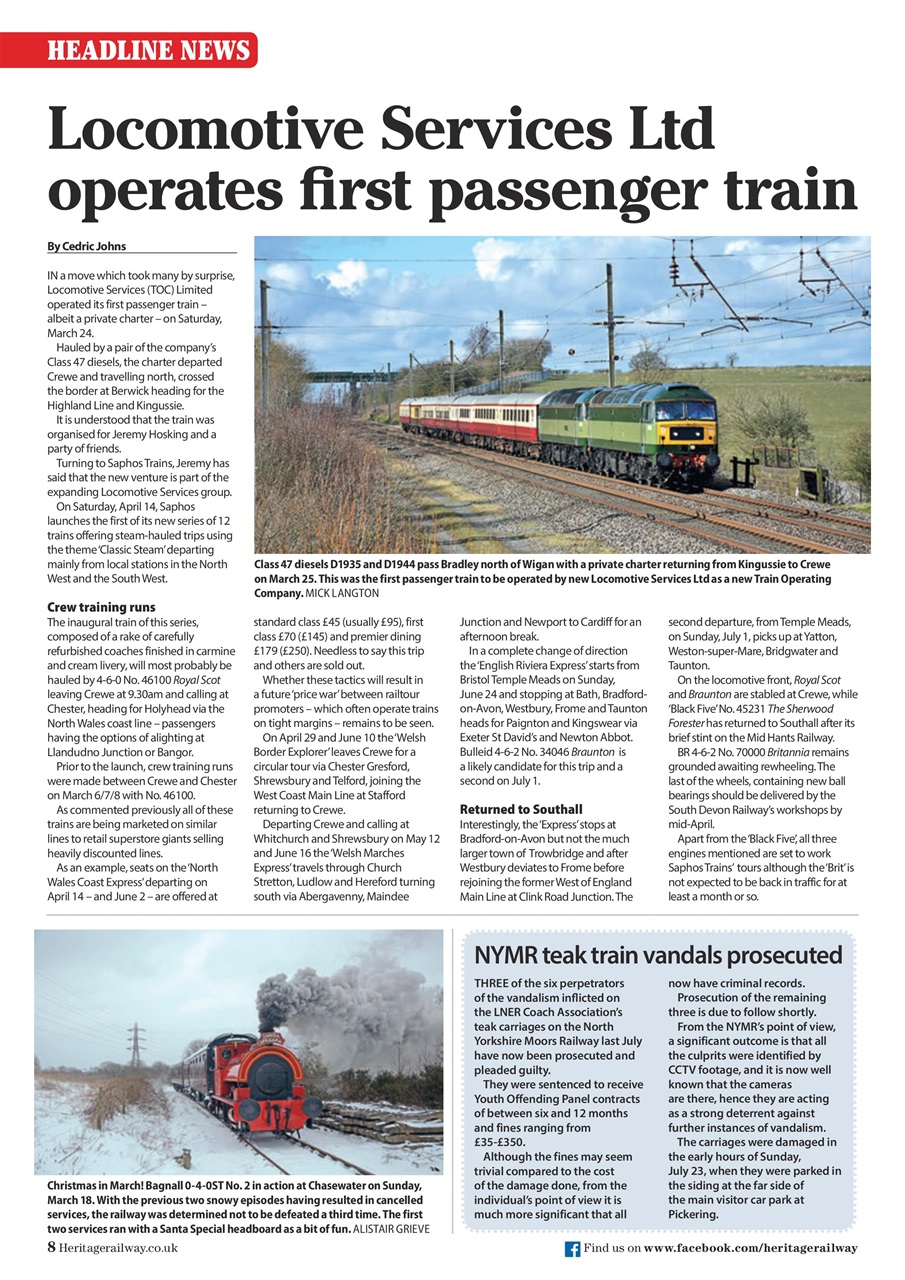 Heritage Railway Preview Pages