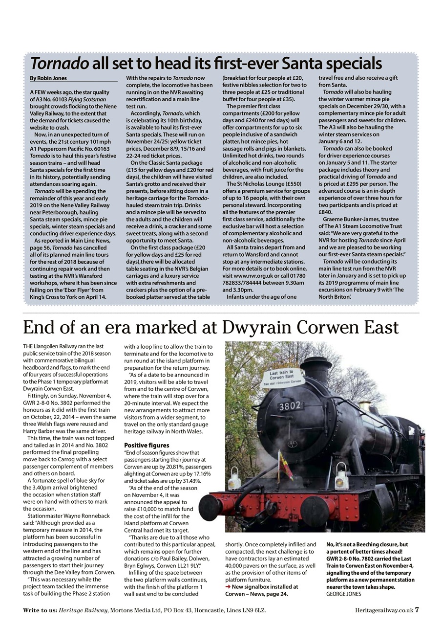 Heritage Railway Preview Pages